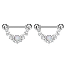 Load image into Gallery viewer, Girl’s Zircon Nipple Ring Adhesive Nail Piercing
