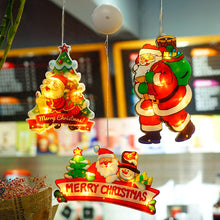 Load image into Gallery viewer, Christmas Decorative Lights Shop Window Ornament Balcony Window Sucker Led Hanging Lamp Christmas Lighting Scene Layout

