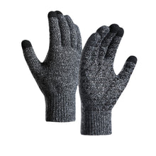Load image into Gallery viewer, Thickened Touch Screen Knitted Winter Gloves Riding Cold-Proof Non-Slip Offset Printing Gloves
