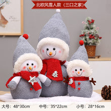 Load image into Gallery viewer, Christmas Decorations Snowman Baby Doll Christmas Tree Decoration Shopping Window Scene Layout Photo Props

