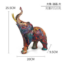 Load image into Gallery viewer, Elephant Ornaments Vintage Home Decor Creative Resin Crafts Living Room Decorative Ornament
