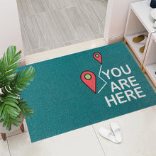 Load image into Gallery viewer, Porch Creative Design Door Mat Carpet PVC Anti-slip Mat Silk Loop Can Be Cut Custom Home Mat Carpet Small Size Entrance Door Mat
