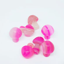 Load image into Gallery viewer, 5PCs Natural Crystal Agate Mushroom 2cm Mini Small Mushroom Crystal Crafts Micro Landscape Ornaments Decorations
