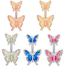 Load image into Gallery viewer, Dripping Butterfly Belly Ring Navel Stud Piercing
