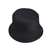 Load image into Gallery viewer, Black double-sided available sun hat rose printed basin cap sunshade printed hat
