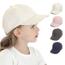 Load image into Gallery viewer, Baseball Cap Children 2023 New Cross-Border Outdoor Leisure All-Match Peaked Cap Solid Color Curved Brim
