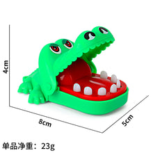 Load image into Gallery viewer, Children's New Exotic Bite Finger Toy Mini Baby Crocodile Decompression Spoof Party Keychain Cake Ornaments

