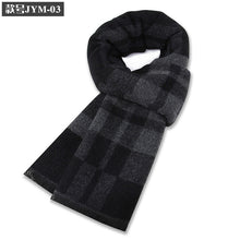 Load image into Gallery viewer, New Men's Wool Blend Jacquard Plaid Scarf Men's Winter Warm Thickened Plaid
