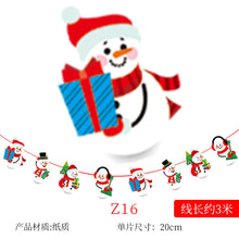 Load image into Gallery viewer, Christmas Decoration Cartoon Paper Hanging Flag Colorful Flags Christmas Holiday Scene Atmosphere Layout Christmas Paper Hanging Flag
