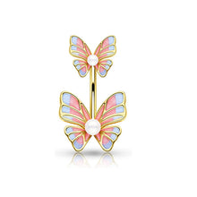 Load image into Gallery viewer, Oil Dripping Little Yellow Flower Rose Snake Series a Variety of Belly Ring
