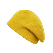 Load image into Gallery viewer, Hat Female Autumn and Winter 22 New Knitted Wool Cap Warm Pile Heap Cap Winter Cashmere Toque British Beret
