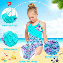 Load image into Gallery viewer, Girl's Swimsuit for child One-Piece Swimwear
