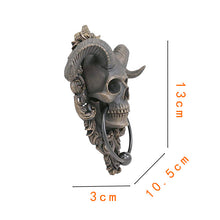 Load image into Gallery viewer, Resin Decorations Punk Satanha Skull Sheep Head Wall Decoration Pendant Resin Crafts
