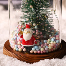 Load image into Gallery viewer, PVC Christmas Tree Resin Santa Claus Glass Cover LED Lamp Gift Decoration
