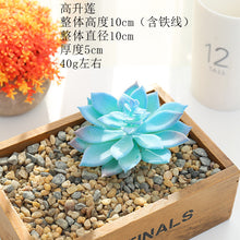 Load image into Gallery viewer, Blue Series Artificial Succulent Pant Flower Head Creative DIY Accessories Flower Arrangement Artificial Flower Plant Wall Supplies Green Plant
