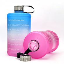 Load image into Gallery viewer, Gallon Water Bottle Fitness Workout with Time Marker Drink Large Capacity Plastic Drinking Bottles Portable kettle
