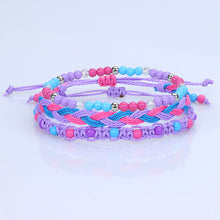 Load image into Gallery viewer, Teenagers Colorful Beads Bracelet Waterproof Wax Line
