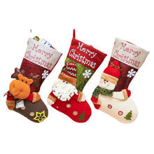 Load image into Gallery viewer, Christmas Stockings Gift Bags Christmas Decorations Large Christmas Stockings Gift Candy Socks Hanging Ornaments
