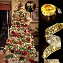 Load image into Gallery viewer, Christmas Ribbon Lighting Chain Christmas Tree Decorative Lamp Christmas LED Ribbon Decorations

