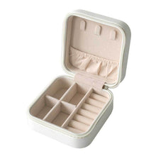 Load image into Gallery viewer, Jewelry Storage Box Pink PU Leather Portable  Style Ear Stud and Ring Lipstick   Holders Case
