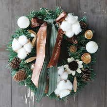 Load image into Gallery viewer, Christmas Decorations 30cm Christmas Wreath Artificial Wreath Door Hanging Showcase Tool Background Christmas Tree Accessories
