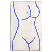 Load image into Gallery viewer, Body Art Cashmere-like Bedroom Carpet Absorbent Floor Mat Abstract Line Door Mat
