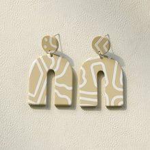 Load image into Gallery viewer, Cow Girls Earrings Cute Exaggerated Auricular Needle Door Leopard Acrylic Earrings
