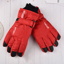 Load image into Gallery viewer, Gloves Children's Outdoor Cycling Waterproof Medium and Large Children's Waterproof Non-Slip Velvet Thickening Warm Supermarket
