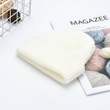 Load image into Gallery viewer, Light Board Solid Color Knitted Hat Men's Warm Beanie Hat Korean Style All-Matching Knitted Hat Knitted Hat Yupi Beanie Hat
