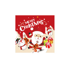 Load image into Gallery viewer, Christmas Decoration Supplies Tableware Paper Pallet Paper Cup Tissue New Year Party Layout Disposable Plastic Tablecloth
