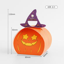 Load image into Gallery viewer, 10PCs Halloween Candy Box Baking Cookies Ghost Paper Box Festival Party Decorative Gift Packaging Box
