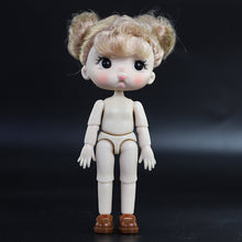 Load image into Gallery viewer, OB11 Body Doll 3D Eyes 12CM Doll 12 Removable Joint Cute Expression Girl Nude BJD Semi-finished Toys Accessories Gift for Girls
