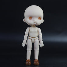 Load image into Gallery viewer, OB11 Body Doll 3D Eyes 12CM Doll 12 Removable Joint Cute Expression Girl Nude BJD Semi-finished Toys Accessories Gift for Girls
