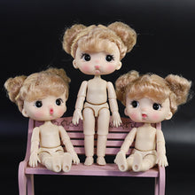 Load image into Gallery viewer, OB11 Body Doll 3D Eyes 12CM Doll 12 Removable Joint Cute Expression Girl Nude BJD Semi-finished Toys Accessories Gift for Girls
