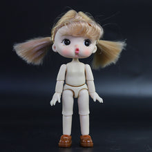 Load image into Gallery viewer, OB11 Body Doll 3D Eyes 12CM Doll 12 Removable Joint Cute Expression Girl Nude BJD Semi-finished Toys Accessories Gift for Girls
