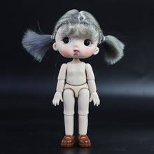 Load image into Gallery viewer, OB11 Body Doll 3D Eyes 12CM Doll 12 Removable Joint Cute Expression Girl Nude BJD Semi-finished Toys Accessories Gift for Girls
