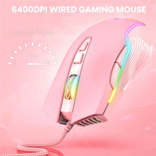 Load image into Gallery viewer, Wired Gaming Mouse USB Game Mice 7 Buttons Design Breathing LED Colors for Laptop PC Gamer
