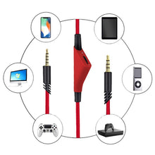 Load image into Gallery viewer, OOTDTY  2.0m Replacement Stereo Audio Cable Extension Cord for Astro A10 A40 A30 Headset with Mute Function
