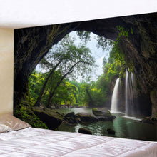 Load image into Gallery viewer, Ocean Wall Tapestry Landscape Forest Waterfall Lotus Cloth Wall Hanging Tapestries Decor Wall Carpet Beach Tapestry Home Decor
