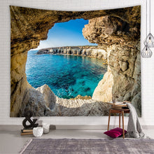 Load image into Gallery viewer, Ocean Wall Tapestry Landscape Forest Waterfall Lotus Cloth Wall Hanging Tapestries Decor Wall Carpet Beach Tapestry Home Decor
