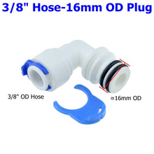 Load image into Gallery viewer, Reverse Osmosis 1/4 3/8 Hose Connection Quick Coupling 1/4 3/8 Stem L Straight Tee RO Water Aquarium Plastic Joint Pipe Fitting
