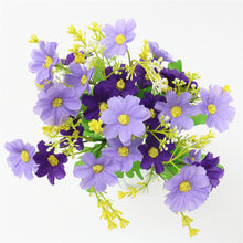 Load image into Gallery viewer, One Bouquet 7 Branch 28 Heads Cute Silk Daisy Artificial Decorative Flower DIY Wedding Flower Bouquet Home Room Table Decoration
