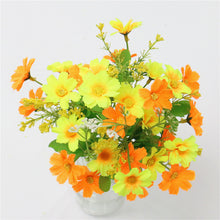 Load image into Gallery viewer, One Bouquet 7 Branch 28 Heads Cute Silk Daisy Artificial Decorative Flower DIY Wedding Flower Bouquet Home Room Table Decoration
