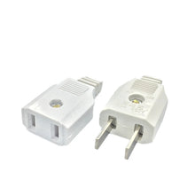 Load image into Gallery viewer, 2 Pin AC Electrical Power Male Plug Female Socket Outlet Adaptor Adapter w/ Wire Rewireable Extension Cord Connector
