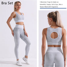 Load image into Gallery viewer, Yoga Set Long Sleeve Crop Top T-Shirt Leggings Tracksuit For Women
