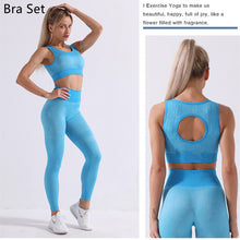 Load image into Gallery viewer, Yoga Set Long Sleeve Crop Top T-Shirt Leggings Tracksuit For Women
