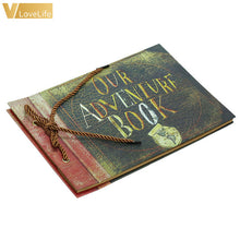 Load image into Gallery viewer, Our Adventure Book Scrapbook Handmade Gift Box Balloon DIY Travel Retro Vintage Kraft Memory Wedding Photo Album
