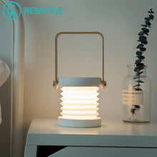 Load image into Gallery viewer, Foldable Touch Dimmable Reading LED Night Light Portable Lantern Lamp USB Rechargeable for  Kids Gift Bedside Bedroom
