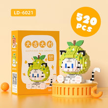 Load image into Gallery viewer, Orange Tiger Mini Building Blocks Big Fortuue And Great Profit Panda Tiger Mahjong Micro Bricks Figures Toy For Kid Gift
