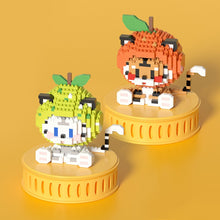 Load image into Gallery viewer, Orange Tiger Mini Building Blocks Big Fortuue And Great Profit Panda Tiger Mahjong Micro Bricks Figures Toy For Kid Gift
